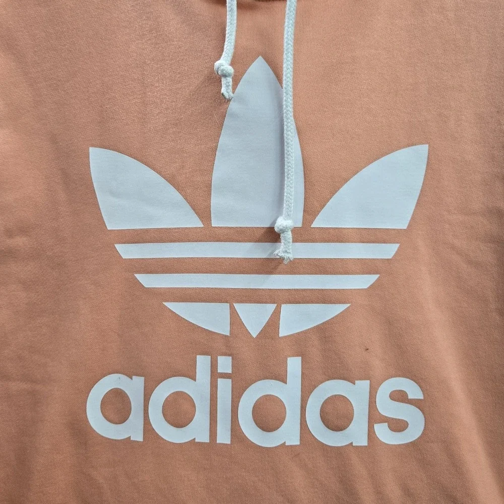 Adidas Men Hoodie M Pink Logo Embroidery Trefoil Hu Hiking Pharrell Williams‎